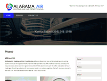 Tablet Screenshot of alabamaairhvac.com